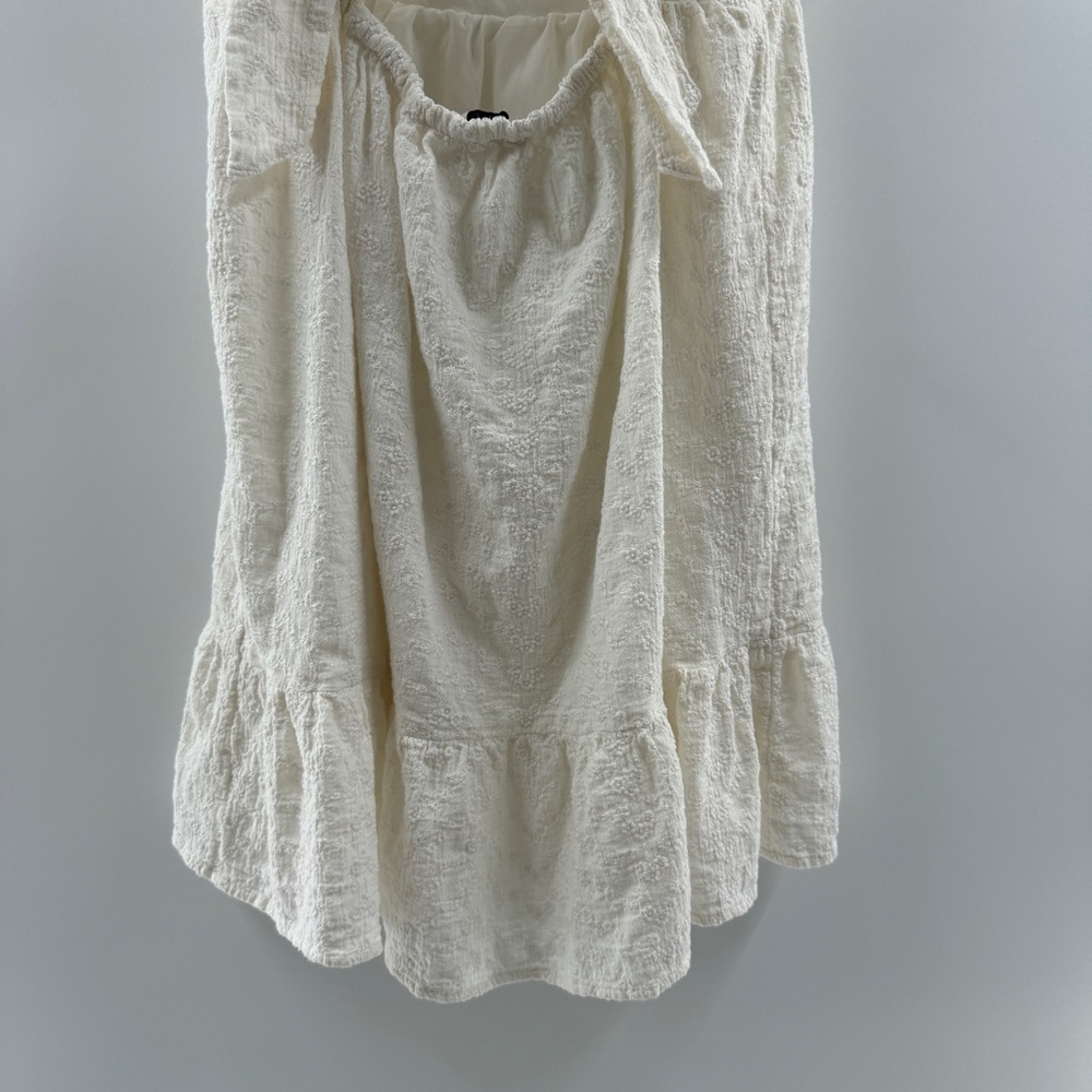 Arizona Jean Co. White Ruffle Mini Dress Size Medium - Picture 8 of 8